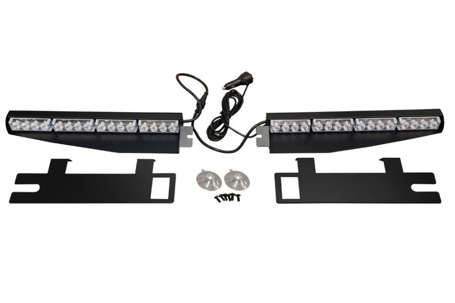 Picture of Race Sport - White / Amber Strobing Hi power LED Beacon Visor