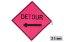 Picture of Sign & Safety Equipment Pink Retroreflective Vinyl "Detour" Roll-Up Sign