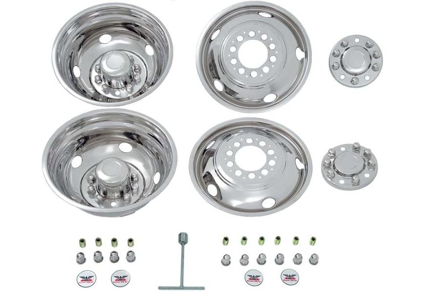 Picture of Phoenix Stainless Steel 19.5" Wheel Simulators Chevy/GMC 1975-2003 P-30Chassis and 1990-2003 3500HD