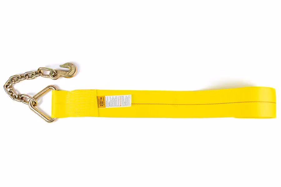 Picture of Zip's 4" Winch Straps with Chain and Grab Hook