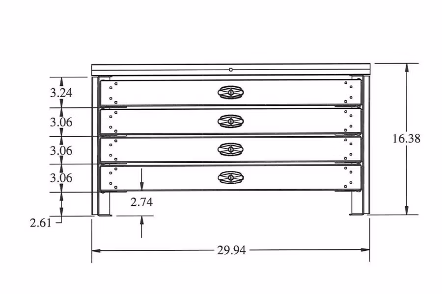 Picture of Stellar 4 Drawer Steel Toolbox Systems
