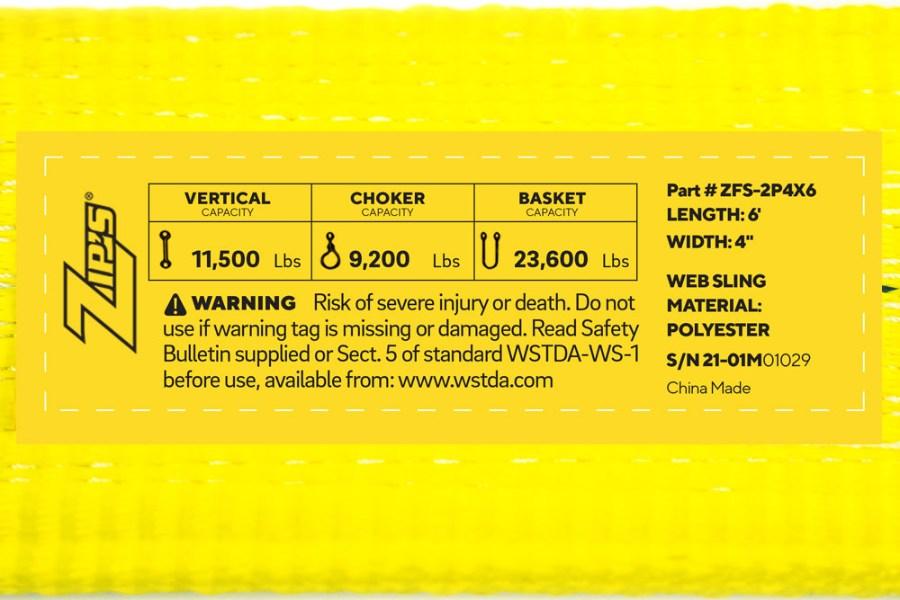 Picture of Zip's Flat Strap Eye Sling - 2 Ply