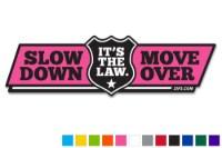 Picture of Zip's "Slow Down Move Over - It's The Law" Vinyl Vehicle Decal