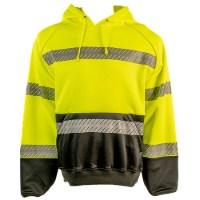 Kishigo Black Series Class 3 Pullover Hooded Sweatshirt
