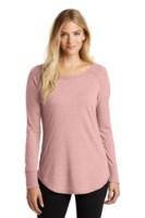 Picture of District Women's Perfect Tri Long Sleeve Tunic T-Shirt