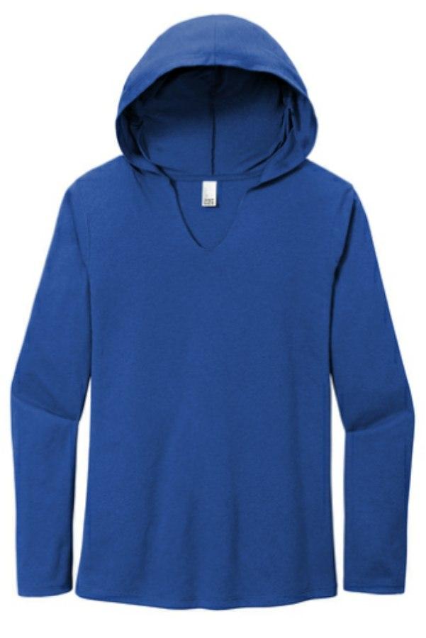 Picture of District Women's Perfect Tri Long Sleeve Hoodie Shirt