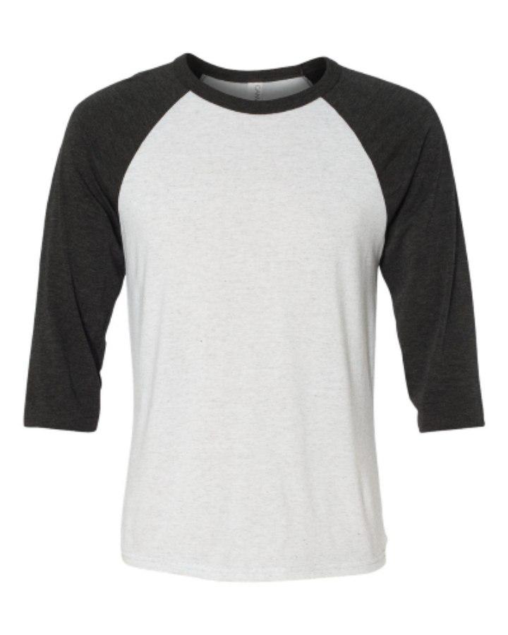Picture of BELLA + CANVAS 3/4 Sleeve Baseball Tee