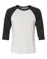 BELLA + CANVAS 3/4 Sleeve Baseball Tee Additional Angle