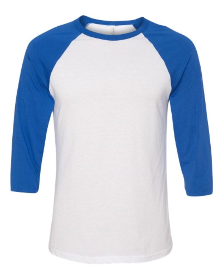 BELLA + CANVAS 3/4 Sleeve Baseball Tee Additional view