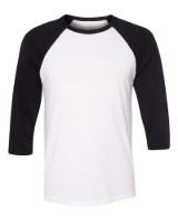 BELLA + CANVAS 3/4 Sleeve Baseball Tee Alternate View
