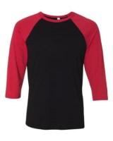 BELLA + CANVAS 3/4 Sleeve Baseball Tee Additional view