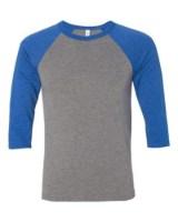 BELLA + CANVAS 3/4 Sleeve Baseball Tee Additional Angle