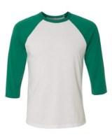 BELLA + CANVAS 3/4 Sleeve Baseball Tee Perspective View