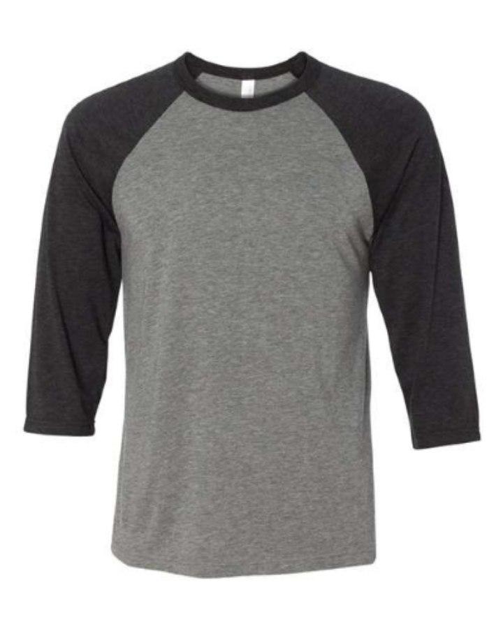 Picture of BELLA + CANVAS 3/4 Sleeve Baseball Tee