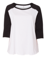 Picture of LAT Curvy Collection Women's Baseball 3/4 Sleeve Tee