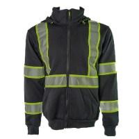 Portwest Iona Plus Black Zip-Up Hoodie