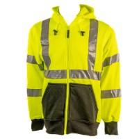Tingley Class 3 Black Pocket Full-Zip Hooded Sweatshirt