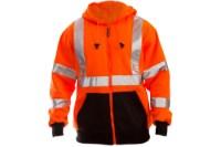 Picture of Tingley Class 3 Black Pocket Full-Zip Hooded Sweatshirt