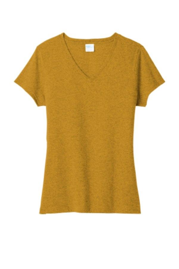 Picture of Port & Company Ladies Tri-Blend V-Neck T-Shirt