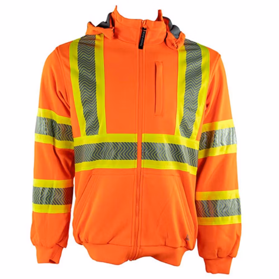 Picture of Tough Duck Safety Thermal Lined Safety Zip-Up Hoodie