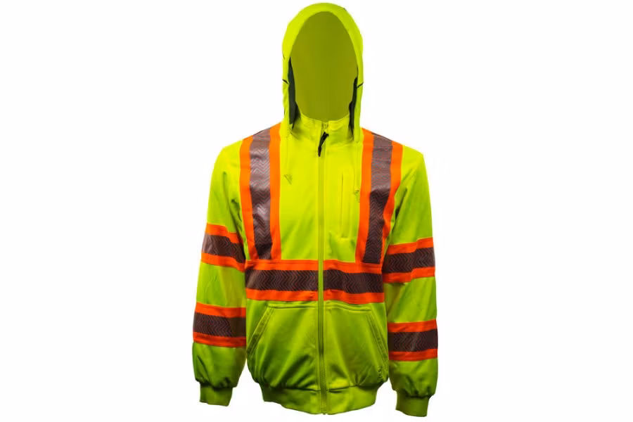 Picture of Tough Duck Safety Thermal Lined Safety Zip-Up Hoodie