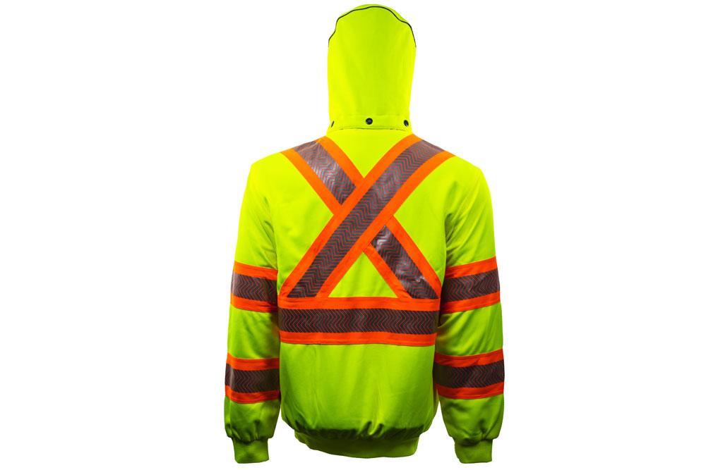 Picture of Tough Duck Safety Thermal Lined Safety Zip-Up Hoodie
