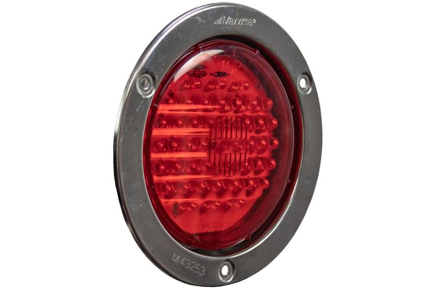 Picture of MAXXIMA 4"-dia. Stop/Tail/Turn LED Light Kit w/ Stainless Flange and Short Wire