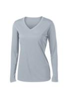 Picture of Sport-Tek Ladies Long Sleeve PosiCharge Competitor V-Neck T-Shirt