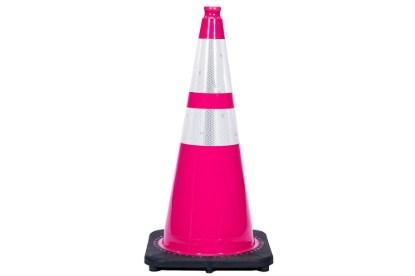 Picture of JBC Revolution Series Colored Reflective Traffic Cone-Dual Reflective Strip
