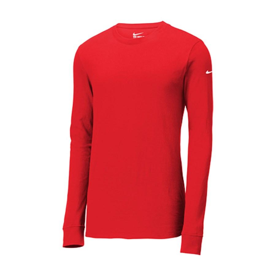 Nike Dri-FIT Cotton/Poly Long Sleeve T-Shirt Perspective View