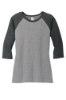 Picture of District Women's Perfect Tri 3/4-Sleeve Raglan T-Shirt