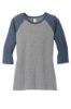 Picture of District Women's Perfect Tri 3/4-Sleeve Raglan T-Shirt