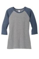 Picture of District Women's Perfect Tri 3/4-Sleeve Raglan T-Shirt