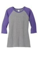 Picture of District Women's Perfect Tri 3/4-Sleeve Raglan T-Shirt