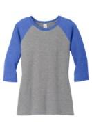 Picture of District Women's Perfect Tri 3/4-Sleeve Raglan T-Shirt