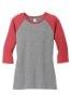 Picture of District Women's Perfect Tri 3/4-Sleeve Raglan T-Shirt