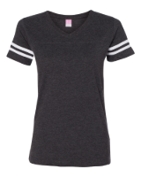 Picture of LAT Women's Football V-Neck Fine Jersey Tee