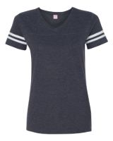 Picture of LAT Women's Football V-Neck Fine Jersey Tee
