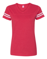 Picture of LAT Women's Football V-Neck Fine Jersey Tee