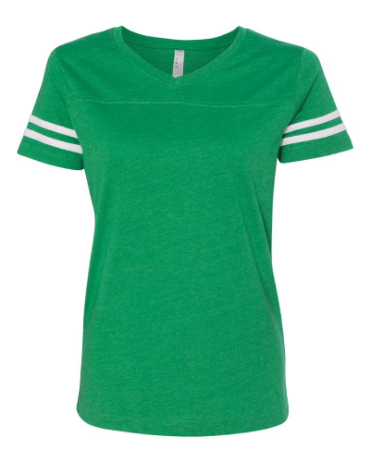 Picture of LAT Women's Football V-Neck Fine Jersey Tee