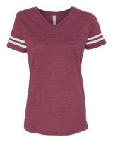 Picture of LAT Women's Football V-Neck Fine Jersey Tee