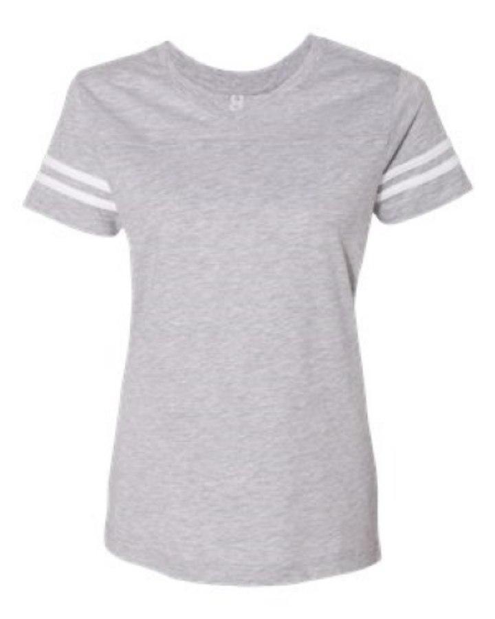 Picture of LAT Women's Football V-Neck Fine Jersey Tee