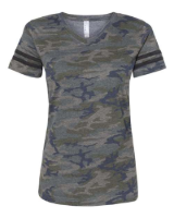 Picture of LAT Women's Football V-Neck Fine Jersey Tee