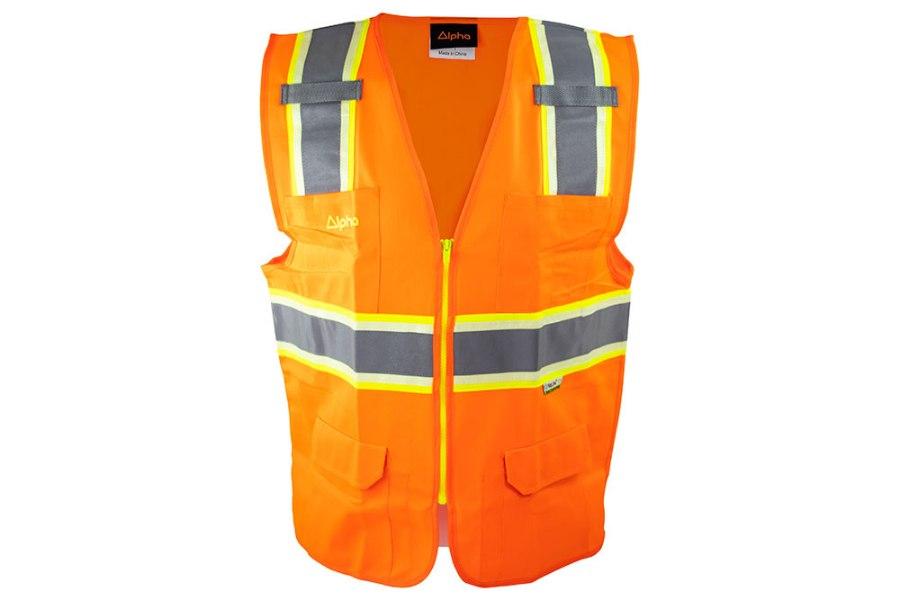Picture of Alpha Workwear Class 2 Glow-in-the-Dark Surveyor Vest