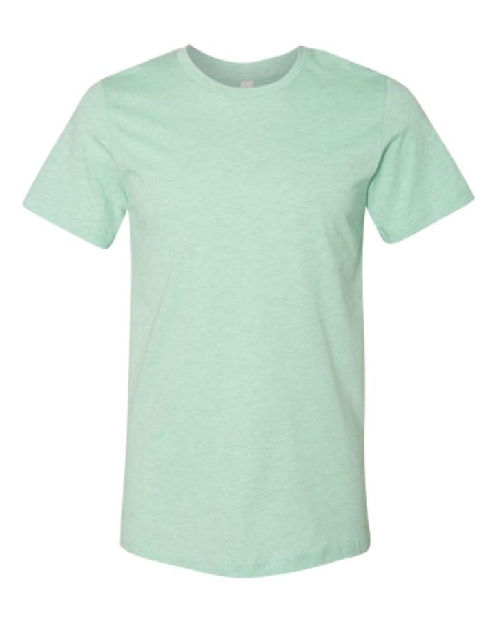 BELLA + CANVAS Jersey Tee Close Up Detail