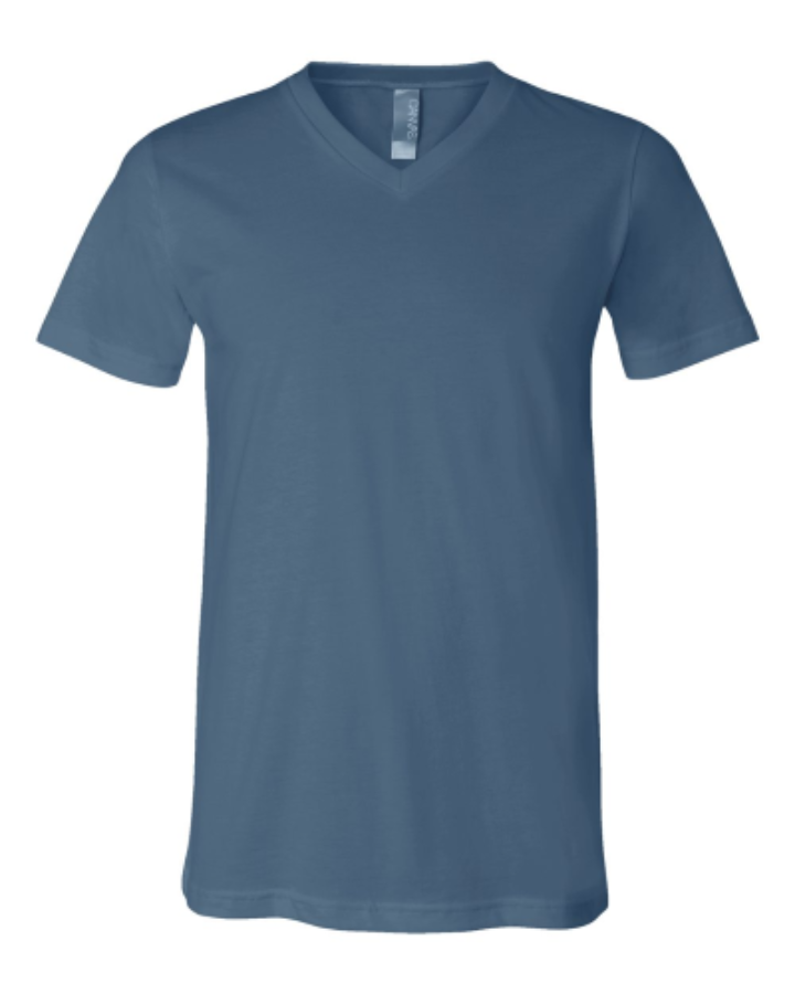 BELLA + CANVAS Jersey V-Neck Tee Perspective View