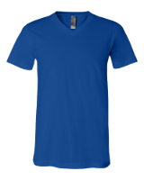 BELLA + CANVAS Jersey V-Neck Tee Close Up Detail