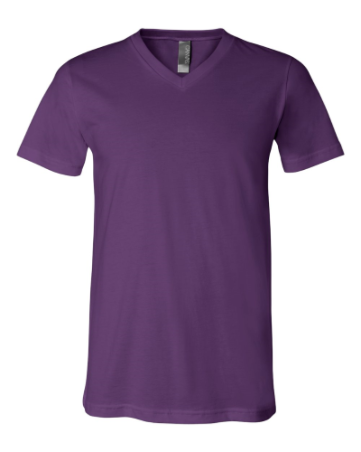BELLA + CANVAS Jersey V-Neck Tee Additional Angle