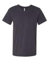BELLA + CANVAS Jersey V-Neck Tee Close Up Detail