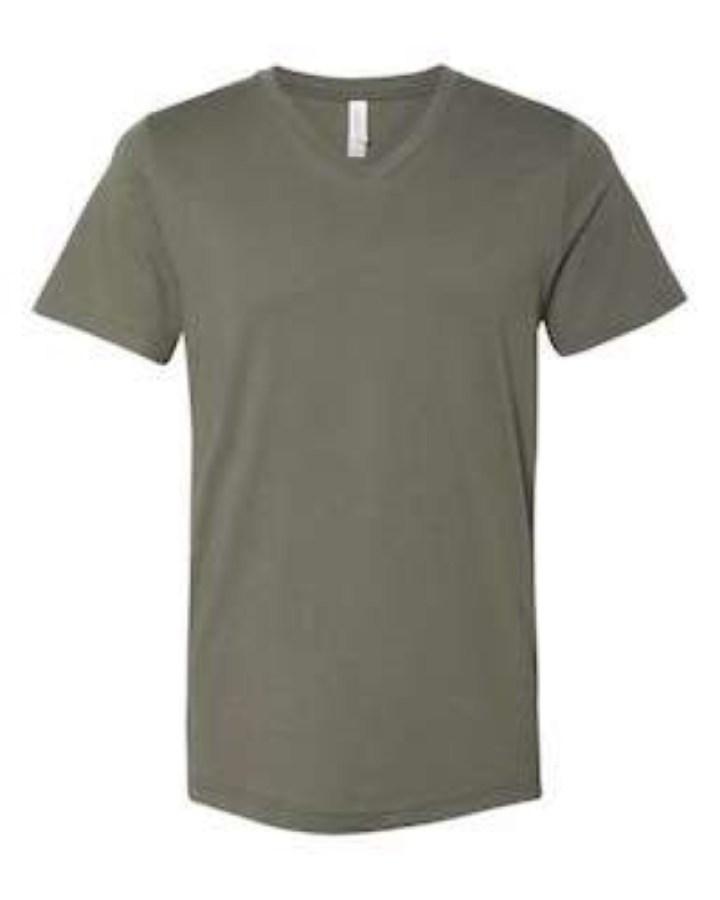 BELLA + CANVAS Jersey V-Neck Tee Perspective View